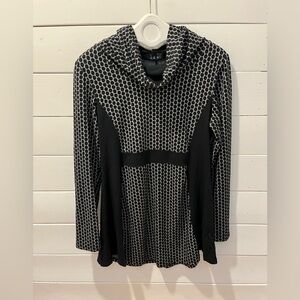 🖤 Black and grey cowl neck tunic – DINH BA – Size XL🖤